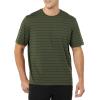 imageAmazon Essentials Mens Cotton RegularFit ShortSleeve Crewneck TShirt Pack of 2NavyOlive Stripe