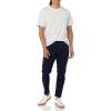 imageAmazon Essentials Mens Cotton RegularFit ShortSleeve Crewneck TShirt Pack of 2NavyWhite Boat Print