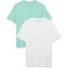 Aqua Blue/White