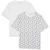 Bright White/White Pineapple Print