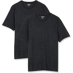 imageAmazon Essentials Mens Cotton RegularFit ShortSleeve Crewneck TShirt Pack of 2Charcoal Heather