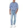imageAmazon Essentials Mens RegularFit LongSleeve Casual Poplin ShirtBlue Buffalo