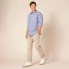 imageAmazon Essentials Mens RegularFit LongSleeve Casual Poplin ShirtBlue Checks