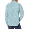 imageAmazon Essentials Mens RegularFit LongSleeve Casual Poplin ShirtBlue Green Gingham
