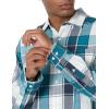 imageAmazon Essentials Mens RegularFit LongSleeve Casual Poplin ShirtTeal Blue Navy Large Plaid