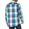 imageAmazon Essentials Mens RegularFit LongSleeve Casual Poplin ShirtTeal Blue Navy Large Plaid