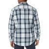 imageAmazon Essentials Mens RegularFit LongSleeve Casual Poplin ShirtWhite Navy Large Plaid