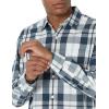 imageAmazon Essentials Mens RegularFit LongSleeve Casual Poplin ShirtWhite Navy Large Plaid