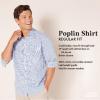 imageAmazon Essentials Mens RegularFit LongSleeve Casual Poplin ShirtWhite Navy Large Plaid