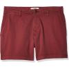 imageAmazon Essentials Mens SlimFit 5quot FlatFront Comfort Stretch Chino Short Previously GoodthreadsBurgundy