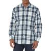 imageAmazon Essentials Mens RegularFit LongSleeve Casual Poplin ShirtWhite Navy Large Plaid