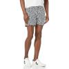imageAmazon Essentials Mens SlimFit 5quot FlatFront Comfort Stretch Chino Short Previously GoodthreadsNavy White Floral