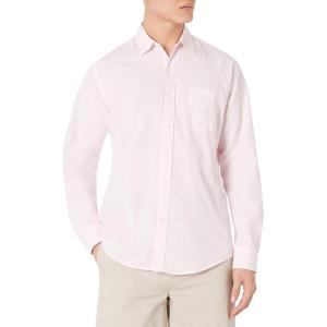 imageAmazon Essentials Mens RegularFit LongSleeve Casual Poplin ShirtPink
