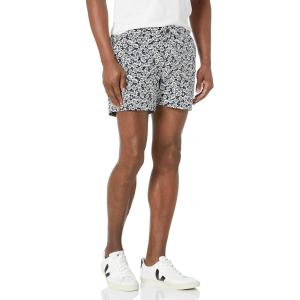 imageAmazon Essentials Mens SlimFit 5quot FlatFront Comfort Stretch Chino Short Previously GoodthreadsNavy White Floral