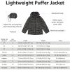 imageAmazon Essentials Girls and Toddlers Lightweight WaterResistant Packable Hooded Puffer JacketCamel Cheetah Print