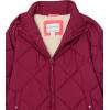 imageAmazon Essentials Girls and Toddlers Long Quilted Cocoon Puffer CoatEcru Raspberry Red Shearling