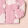 imageAmazon Essentials Girls and Toddlers Sherpa Fleece FullZip JacketPink Clouds