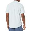 imageAmazon Essentials Mens RegularFit ShortSleeve Pocket Oxford ShirtBlue Stripe