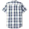imageAmazon Essentials Mens RegularFit ShortSleeve Poplin ShirtNavy White Large Plaid