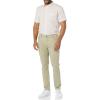 imageAmazon Essentials Mens SlimFit ShortSleeve Poplin ShirtBeige Pink Double Stripe