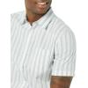 imageAmazon Essentials Mens SlimFit ShortSleeve Poplin ShirtBlue Grey White Stripe