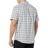 imageAmazon Essentials Mens SlimFit ShortSleeve Poplin ShirtNavy White Plaid