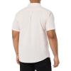 imageAmazon Essentials Mens SlimFit ShortSleeve Poplin ShirtPink Double Stripe