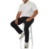 imageAmazon Essentials Mens SlimFit ShortSleeve Poplin ShirtPink Teal Blue Stripe