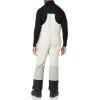 imageAmazon Essentials Mens WaterResistant Insulated Snow Bib OverallGrey Ivory Color Block