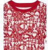 imageAmazon Essentials Unisex Kids SnugFit Cotton Pajama Sleepwear SetsRed Mono Santa