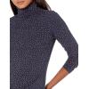 imageAmazon Essentials Womens LongSleeve Turtleneck Available in Plus SizeCamel Navy Dots