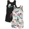 imageAmazon Essentials Disney  Marvel  Star Wars  Frozen  Princess Girls and Toddlers Knit Sleeveless Rompers Pack of 2Star Wars