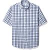 Dark Blue White Plaid