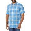 Light Blue Orange Plaid