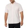 imageAmazon Essentials Mens SlimFit ShortSleeve Poplin ShirtPink Double Stripe