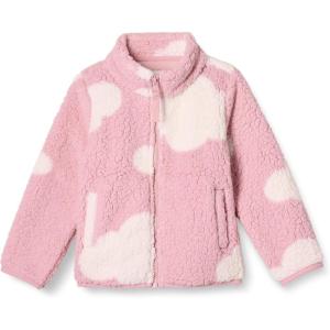 imageAmazon Essentials Girls and Toddlers Sherpa Fleece FullZip JacketPink Clouds
