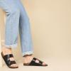 imageAmazon Essentials Mens Adjustable Faux Cork Slide SandalsBlack
