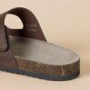 imageAmazon Essentials Mens Adjustable Faux Cork Slide SandalsBrown