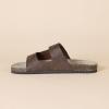 imageAmazon Essentials Mens Adjustable Faux Cork Slide SandalsBrown