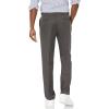 imageAmazon Essentials Mens ClassicFit ExpandableWaist FlatFront Dress PantDark Grey