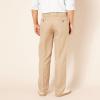 imageAmazon Essentials Mens ClassicFit ExpandableWaist FlatFront Dress PantKhaki Brown