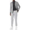 imageAmazon Essentials Mens ClassicFit ExpandableWaist FlatFront Dress PantLight Grey