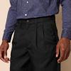 imageAmazon Essentials Mens ClassicFit ExpandableWaist Pleated Dress PantBlack