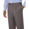 imageAmazon Essentials Mens ClassicFit ExpandableWaist Pleated Dress PantDark Grey