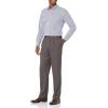 imageAmazon Essentials Mens ClassicFit ExpandableWaist Pleated Dress PantDark Grey