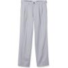 imageAmazon Essentials Mens ClassicFit ExpandableWaist Pleated Dress PantLight Grey