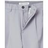 imageAmazon Essentials Mens ClassicFit ExpandableWaist Pleated Dress PantLight Grey