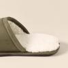 imageAmazon Essentials Mens Cozy SlipperDark Olive Microsuede