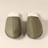 imageAmazon Essentials Mens Cozy SlipperDark Olive Microsuede