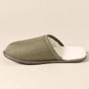 imageAmazon Essentials Mens Cozy SlipperDark Olive Microsuede